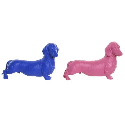 Ukrasna figura Home ESPRIT Plava Roza Pas 37 X 16,5 X 25 CM (2 kom.) Cijena