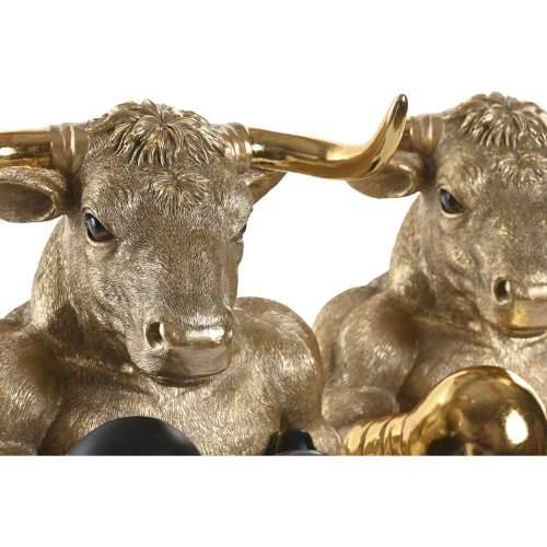Ukrasna figura Home ESPRIT Crna zlatan Bik 25,5 X 24,5 X 33,5 CM (2 kom.) Cijena