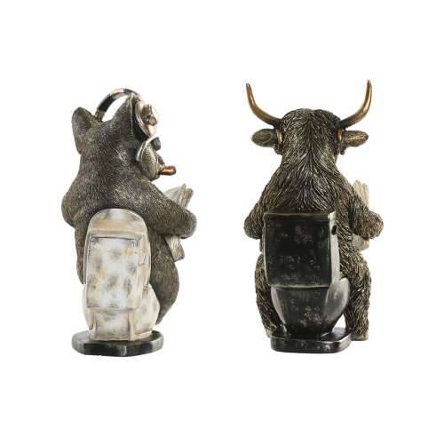 Ukrasna figura Home ESPRIT zlatan Srebrna 14,5 X 11 X 20,5 CM (2 kom.) Cijena