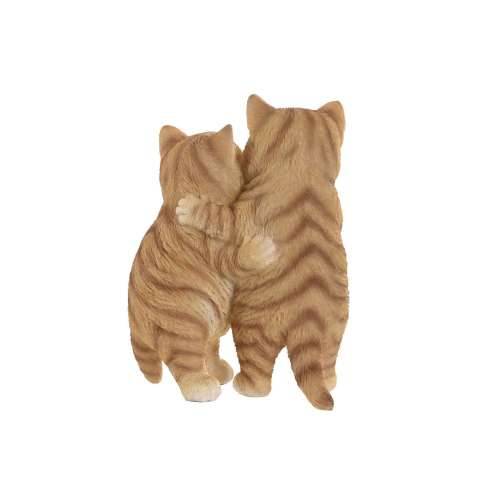 Ukrasna figura Home ESPRIT Smeđa Siva Mačke 13,5 X 9 X 18 CM (2 kom.) Cijena