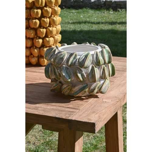 Stolni ukras Home ESPRIT Bijela Zelena Tropsko 30 x 30 x 19 cm Cijena