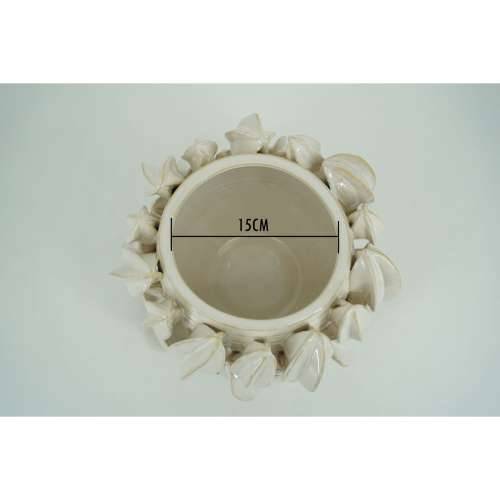 Stolni ukras Home ESPRIT Bijela Zelena Tropsko 30 x 30 x 19 cm Cijena