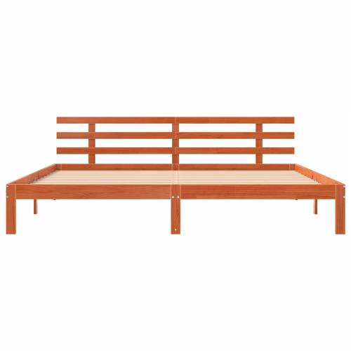 krevetni okvir vosak smeđi 200x200 cm masivna borovina Cijena