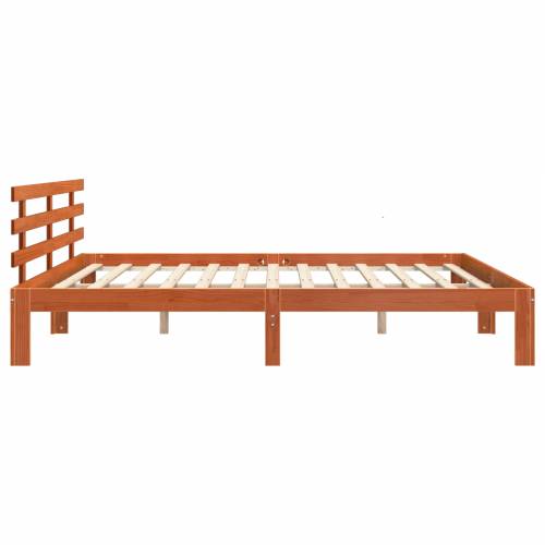 krevetni okvir vosak smeđi 200x200 cm masivna borovina Cijena