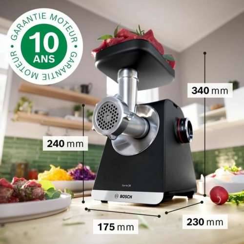 Sjeckalica BOSCH Serie 6 MFWS640B Crna Nehrđajući Čelik Plastika 500 W 350 ml 1,3 Kg/min Cijena