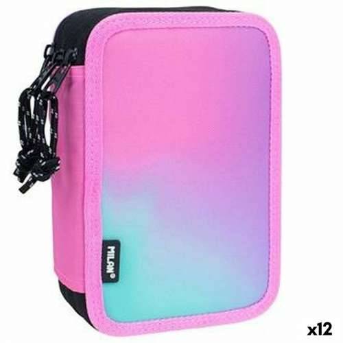 Trodijelna Pernica Milan Sunset Roza 19,5 x 13 x 7,5 cm (12 kom.) Cijena