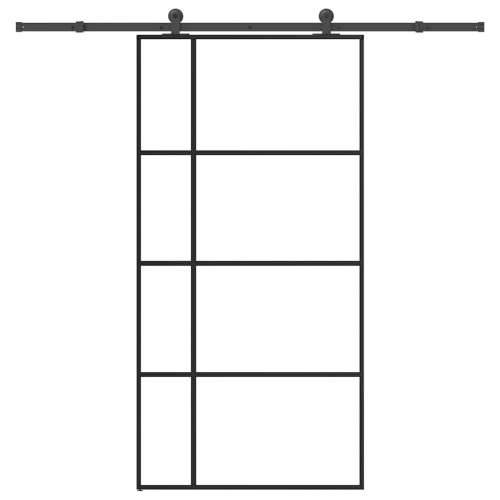 Klizna vrata s priborom 102,5x205 cm od stakla ESG i aluminija - 102.5 x 205 cm (213.5 cm) 1 Transparentan Cijena