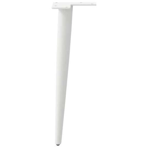 Noge za klub stolić konusnog oblika 4 kom bijele 42-43 cm čelik - Bijela 42-43 cm 1 Cijena