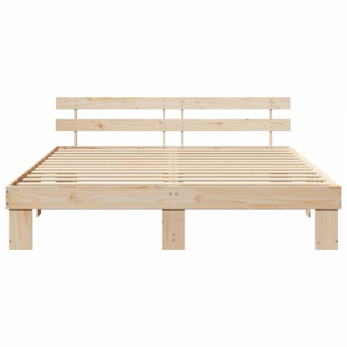 Krevetni okvir s uzglavljem 200x200 cm Masivna borovina Cijena