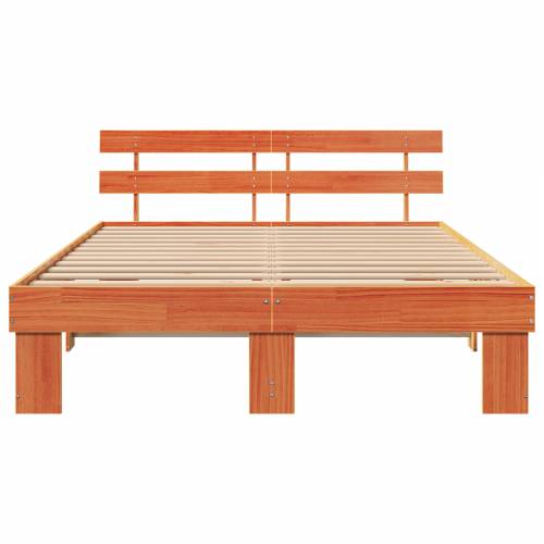 Krevet s uzglavljenjem vosak smeđi 150x200 cm Masivna borovina Cijena