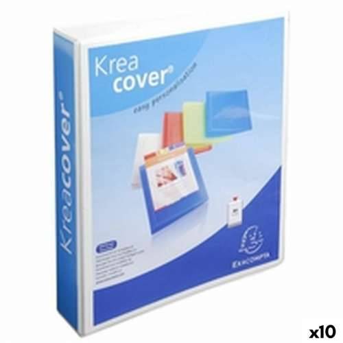 Registrator s prstenovima Exacompta KREACOVER Bijela A4+ (10 kom.) Cijena