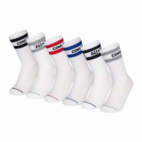 Čarape Converse Wordmark Crew Bijela (5-7 Godina) Cijena