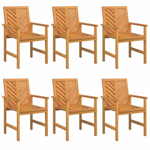 Vrtni set za objed 6 pcs Smeđa Srednja Masivno drvo Cijena