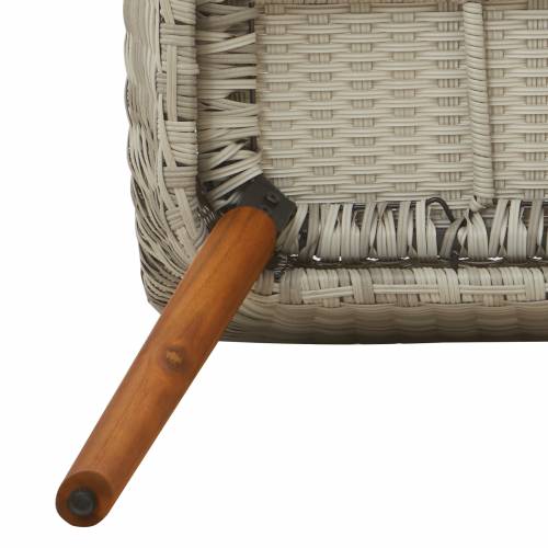 Blagovaonski set 5 pcs Svijetlo siva i crna 80 cm x 80 cm Cijena
