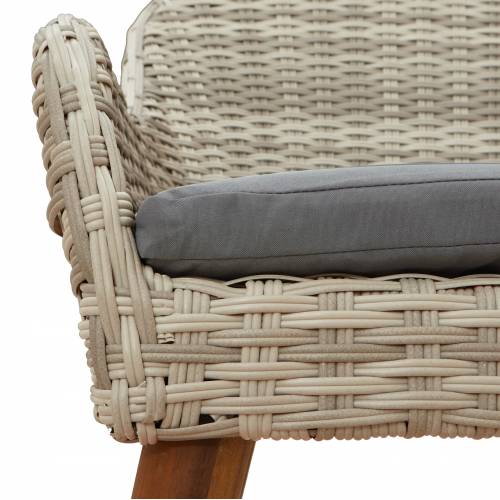 Blagovaonski set 5 pcs Svijetlo siva i crna 80 cm x 80 cm Cijena