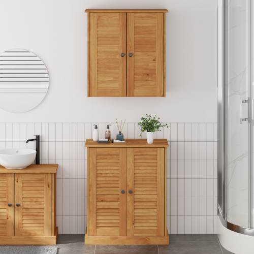 Set namještaja za kupaonicu 2 pcs Smeđa 67.5 x 34 x 80 cm Cijena