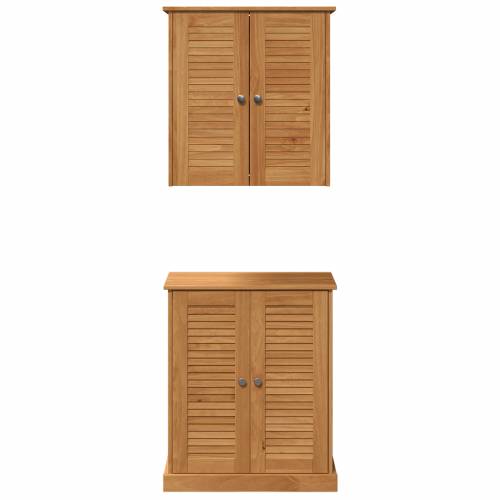 Set namještaja za kupaonicu 2 pcs Smeđa 67.5 x 34 x 80 cm Cijena