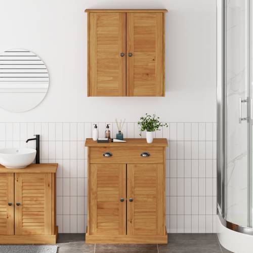 Set namještaja za kupaonicu 2 pcs Smeđa 67,5 x 34 x 80 cm Cijena