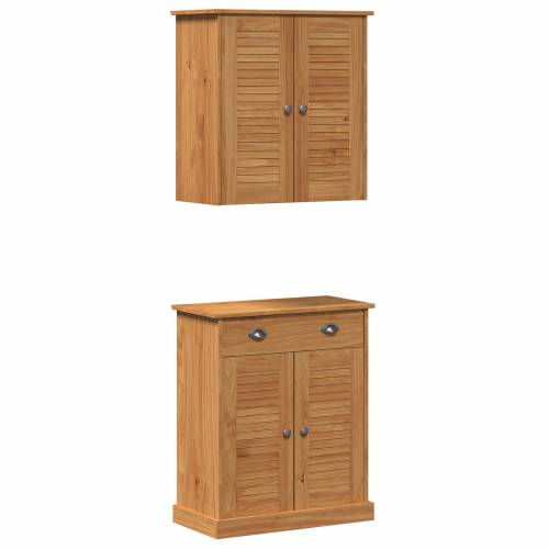Set namještaja za kupaonicu 2 pcs Smeđa 67,5 x 34 x 80 cm Cijena