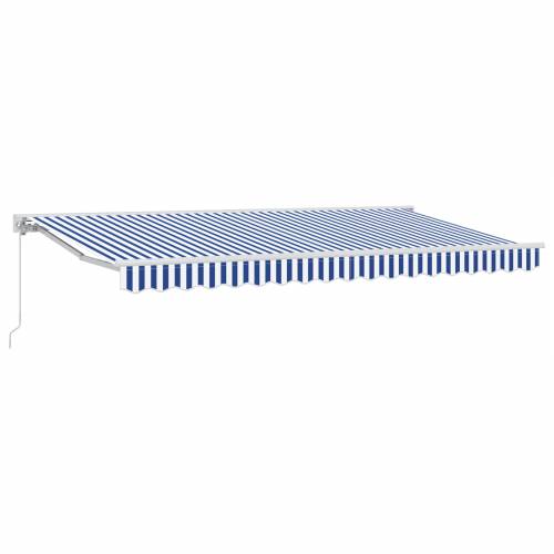 Skrovita tenda Plava i bijela 350x200 cm Cijena