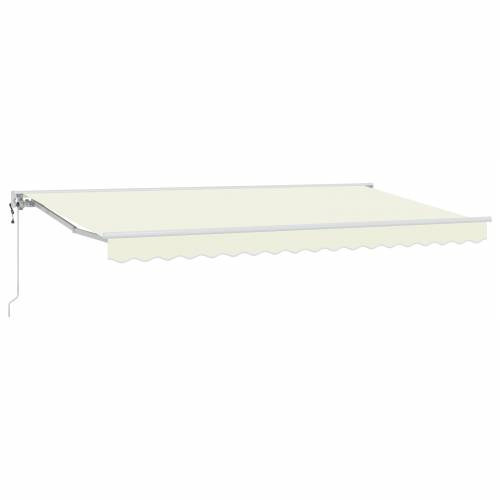 Skrovita tenda Krema 350x200 cm Tkanina Cijena