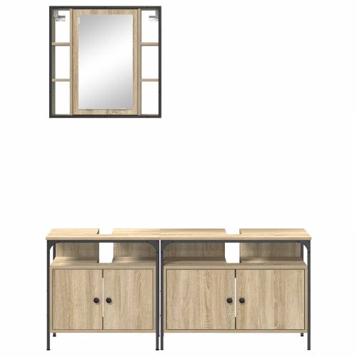 Set ormarića za kupaonicu 3 pcs sonoma hrast 80 x 30 x 60 cm Cijena