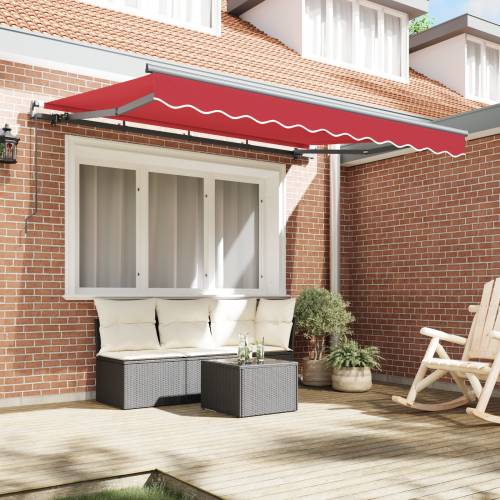 Skrovita tenda Crvena i Antracit 350x200 cm 350 x 200 cm Cijena