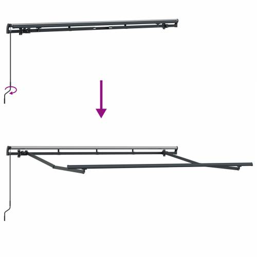 Skrovita tenda Crvena i Antracit 350x200 cm 350 x 200 cm Cijena