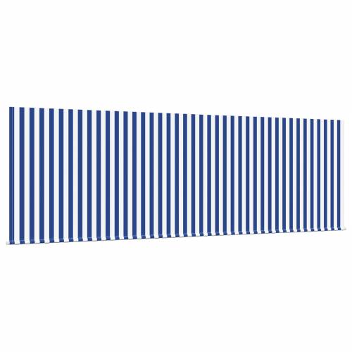 Skrovita tenda Plava i bijela 400 x 200 cm Cijena