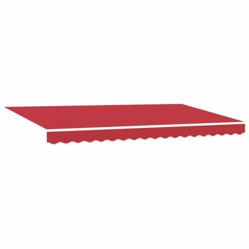 Skrovita tenda Crvena i Antracit 400x200 cm 400 x 200 cm Cijena