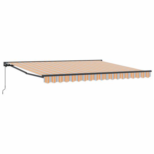 Skrovita tenda Morska plava 400x300 cm Metal i tkanina Cijena