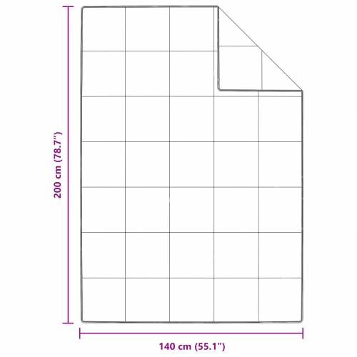 Poplun s jastukom 2 pcs Bijela 140 x 200 cm Paperje Cijena