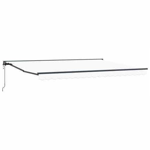 Skrovita tenda Bijelo 450x300 cm Poliesterska tkanina Cijena