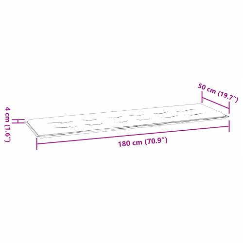 Jastuk za vrt u više boja 180x50x4 cm Oxford tkanina Cijena