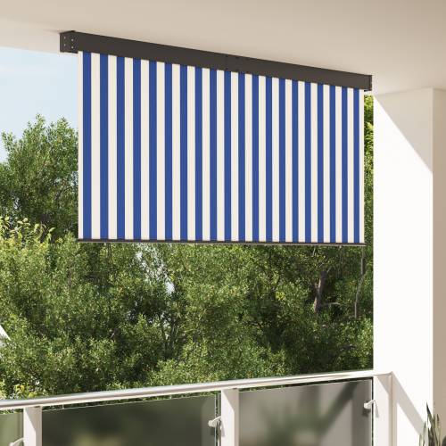 Vanjska Roleta Prugasti Podesiva Plava i bijela 200 x 250 cm tkanina Cijena