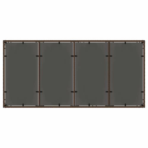 Vrtni set za objed 7 pcs Smeđa 190 x 90 x 75 cm Poliratan Cijena