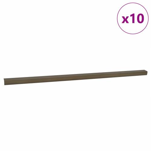 Stubišna obloga 10 pcs Smeđa 67 cm Aluminij Cijena