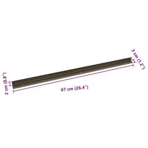 Stubišna obloga 10 pcs Šampanjca 67 cm Aluminij Cijena