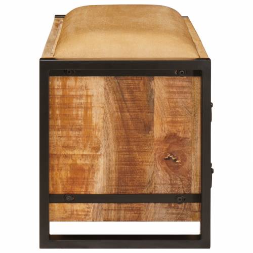 klupa za pohranu s platnom 80x35x40 cm solidno grubo drvo manga Cijena