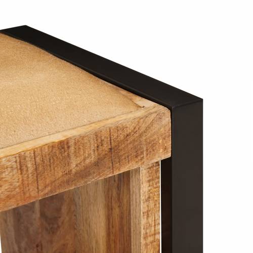 klupa za pohranu s platnom 80x35x40 cm solidno grubo drvo manga Cijena
