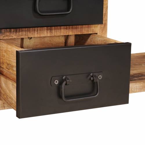 klupa za pohranu s platnom 80x35x40 cm solidno grubo drvo manga Cijena