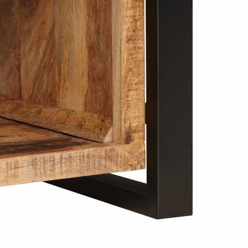 klupa za pohranu s platnom 80x35x40 cm solidno grubo drvo manga Cijena