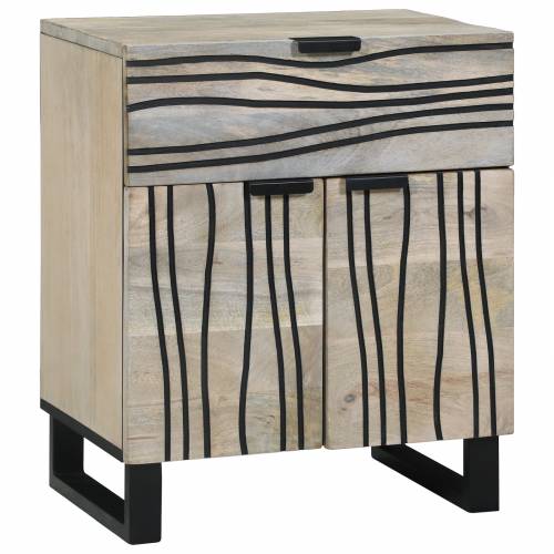 Noćni ormarići s ladicama Bijela i crna 50 x 33 x 60 cm Cijena