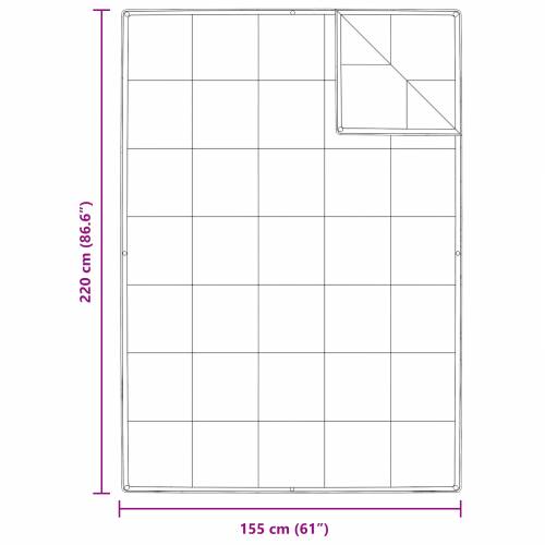 Poplun s jastukom 2 pcs Bijela 155 x 220 cm Paperje Cijena