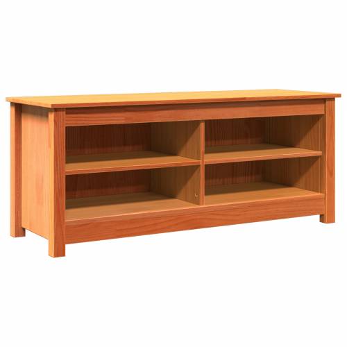 Klupa za cipele s policom s pohranom Voštano smeđa 110 x 38 x 45.5 cm Cijena