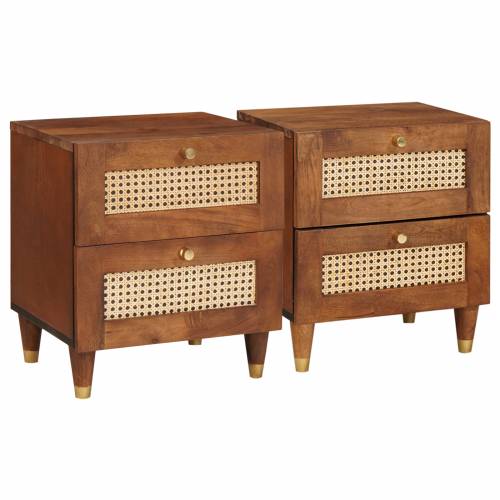 Noćni ormarići s ladicama 2 pcs 40 x 33.5 x 46 cm Cijena