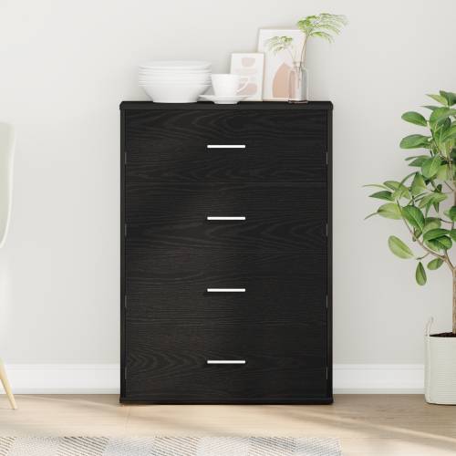 s ladicama Crni hrast 60 x 31 x 84 cm Iverica Cijena