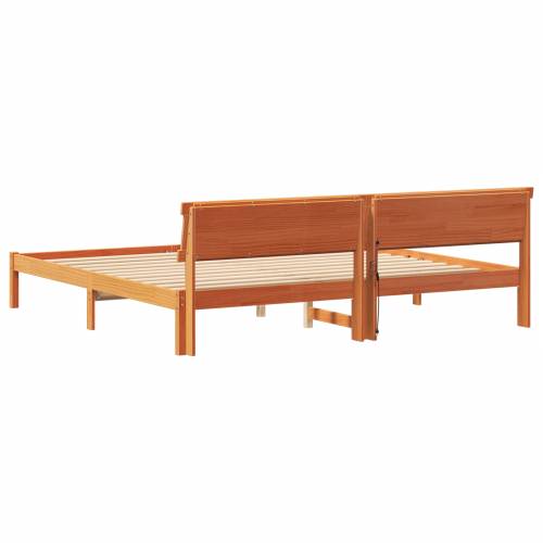 Krevetna konstrukcija S LED lampica s uzglavljem Voštano smeđa 180 x 200 cm Cijena