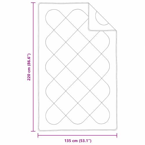 Pokriča s Jastukom Ostalo 2 pcs Bijelo 135 x 220 cm Mikrofibra Cijena