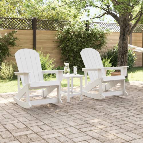 Adirondack ljuljačke 2 pcs Bijelo 73.5 x 92 x 90 cm HDPE Cijena